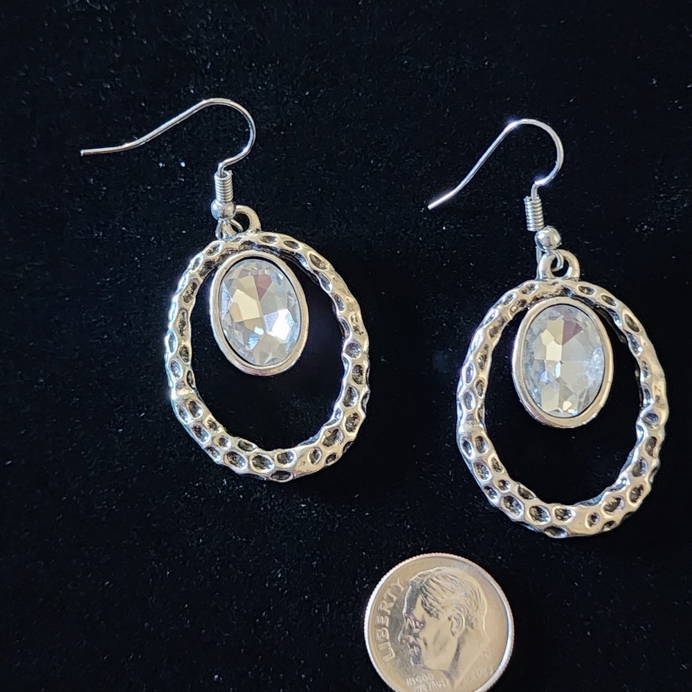 White Topaz Earrings